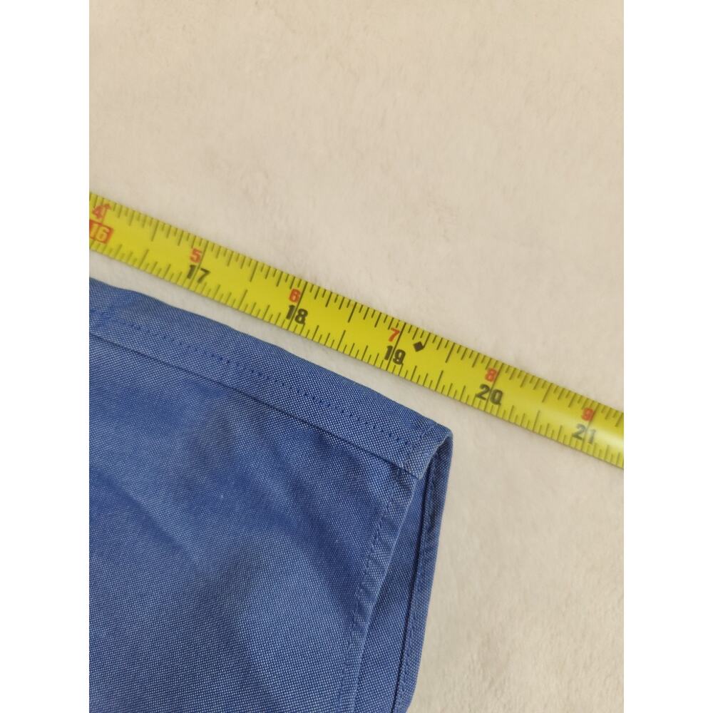 Brooks Brothers Cotton Shirt Mens 18.5 34 Blue Long Sleeve Madison Business Work - Picture 7 of 11
